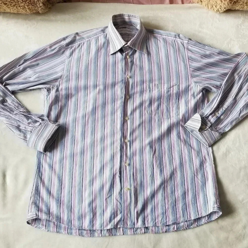 Jack Lipson Signature Men's 16 Large Striped Shirt
